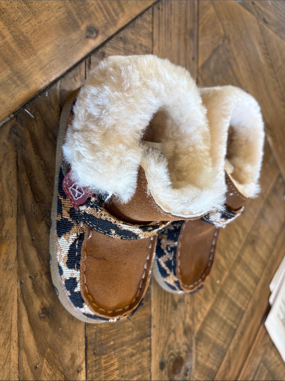 Toddler/Kids Twisted X Sherpa lined Mocs